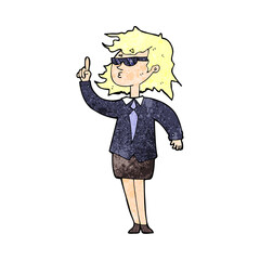 cartoon agent woman