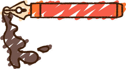 Fountain Pen Chalk Drawing