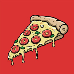 Pizza vector illustration