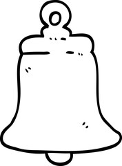 line drawing cartoon ringing bell