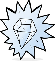 cartoon huge diamond