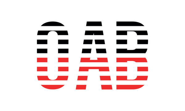 OAB three initial letter iconic line negative space minimal logo design vector template. monogram, abstract, wordmark, business, typography, minimalist, brand, company, flat, modern, unique, simple