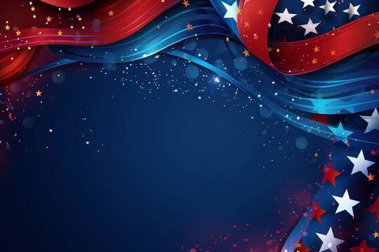 Celebrate patriotism with this vibrant background, featuring room for your text or copy to convey your message with pride