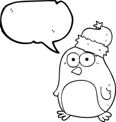 speech bubble cartoon robin