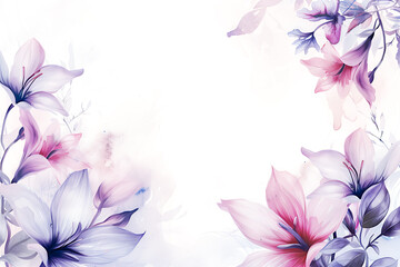 Delicate blossoms float dreamily against a soft, light background, invoking a sense of ethereal beauty