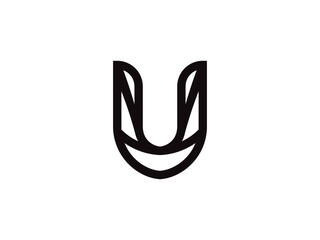 Letter U logo icon design template elements. U logo design