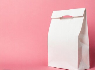 Takeaway bag isolated with space for text