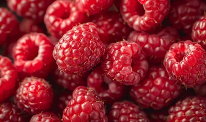 red raspberries, fresh fruit background ,diet food
