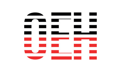 OEH three initial letter iconic line negative space minimal logo design vector template. monogram, abstract, wordmark, business, typography, minimalist, brand, company, flat, modern, unique, simple