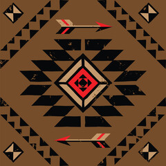 Ethnic seamless illustration pattern design