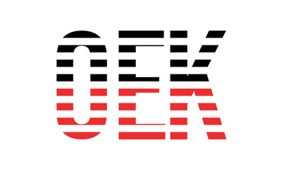 OEK three initial letter iconic line negative space minimal logo design vector template. monogram, abstract, wordmark, business, typography, minimalist, brand, company, flat, modern, unique, simple