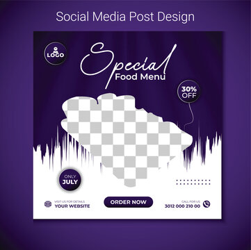 Special chicken social media post design. Restaurant food menu web banner set for online business promotion. fried chicken poster design.	
