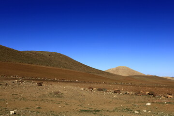 Fototapeta na wymiar View on a mountain in the Middle Atlas which is a mountain range in Morocco