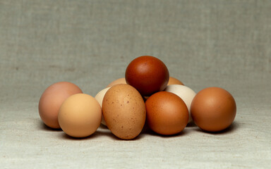 Chicken eggs, fresh and very good for your health
