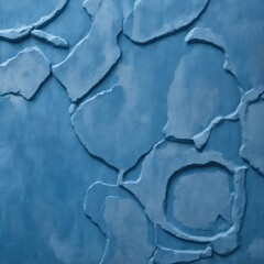 Naklejka premium Abstract grunge decorative relief Blue stucco wall texture