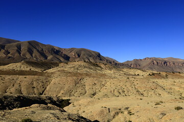 View on a mountain in the Middle Atlas which is a mountain range in Morocco