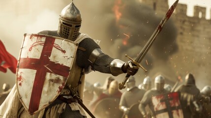 A sacred oath binds the Knights Templar as Christian Warriors in the eternal search for the Holy Grail