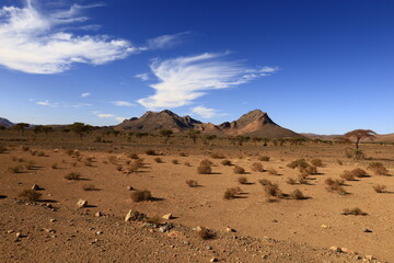 View on a mountain in the Haut Atlas located in Morocco.