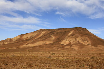 View on a mountain in the Haut Atlas Oriental National Park located in Morocco.