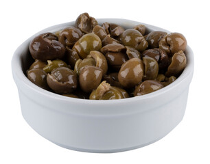 a bowl of pitted olives
