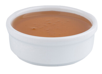 a bowl of strained honey
