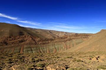 The High Atlas is a mountain range in central Morocco, North Africa, the highest part of the Atlas Mountains