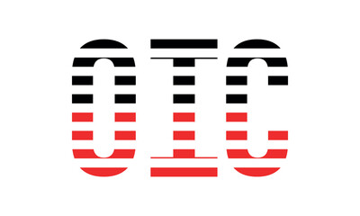 OIC three initial letter iconic line negative space minimal logo design vector template. monogram, abstract, wordmark, business, typography, minimalist, brand, company, flat, modern, unique, simple