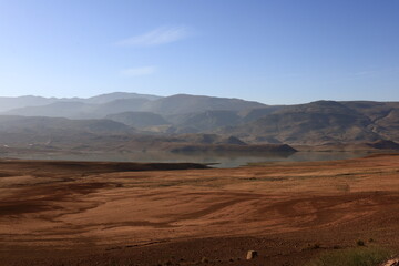 View on a mountain in the Middle Atlas is a mountain range in Morocco.