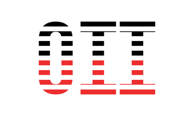 OII three initial letter iconic line negative space minimal logo design vector template. monogram, abstract, wordmark, business, typography, minimalist, brand, company, flat, modern, unique, simple