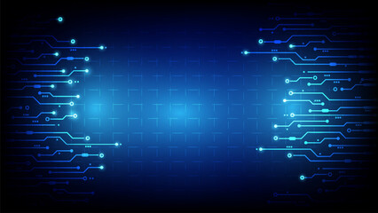 Digital technology world. vector futuristic circuit board, Electronic motherboard, Communication and engineering concept, Hi-tech digital technology concept.	
