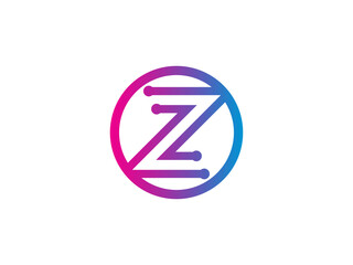 Letter Z digit 2 logo icon design template elements