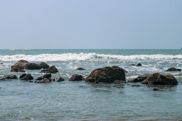 Coral Rocks at the Patuartek sea beach of  
Cox's bazar in Bangladesh.
