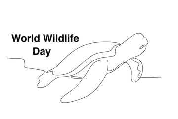 Obraz premium A turtle is swimming