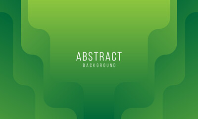 green abstract background design with smooth layers for fresh and dynamic concept