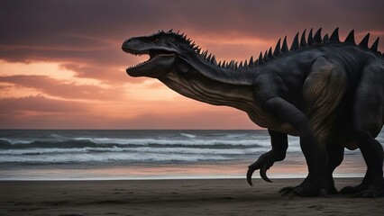 t rex dinosaur _The big fantasy dinosaur was an exploited creature that existed on the earth in the troubled times, 