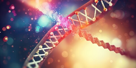 Dna analysis, DNA test type abstract background.