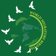 This is simple and vector World Migratory Bird Day background. It is editable.