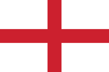 Flat Illustration of England flag. England national flag design. 
