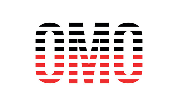 OMO three initial letter iconic line negative space minimal logo design vector template. monogram, abstract, wordmark, business, typography, minimalist, brand, company, flat, modern, unique, simple