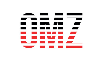 OMZ three initial letter iconic line negative space minimal logo design vector template. monogram, abstract, wordmark, business, typography, minimalist, brand, company, flat, modern, unique, simple