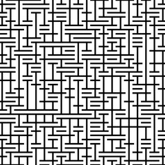 Black and white abstract labyrinth pattern. Line for backgroud. Vector Format 