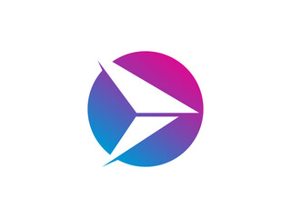 Abstract business logo icon design template with arrow. arrow logo design vector