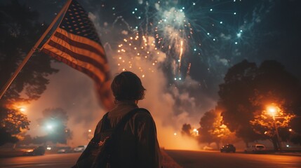 4th of July Fireworks Celebration in Post-Apocalyptic Style
