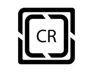 Obraz premium CR logo design template vector. CR Business abstract connection vector logo. CR icon circle logotype 
