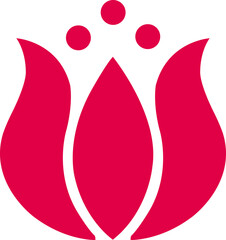 Flower clip art design on plain white transparent isolated background for card, shirt, hoodie, sweatshirt, apparel, tag, mug, icon, poster or badge