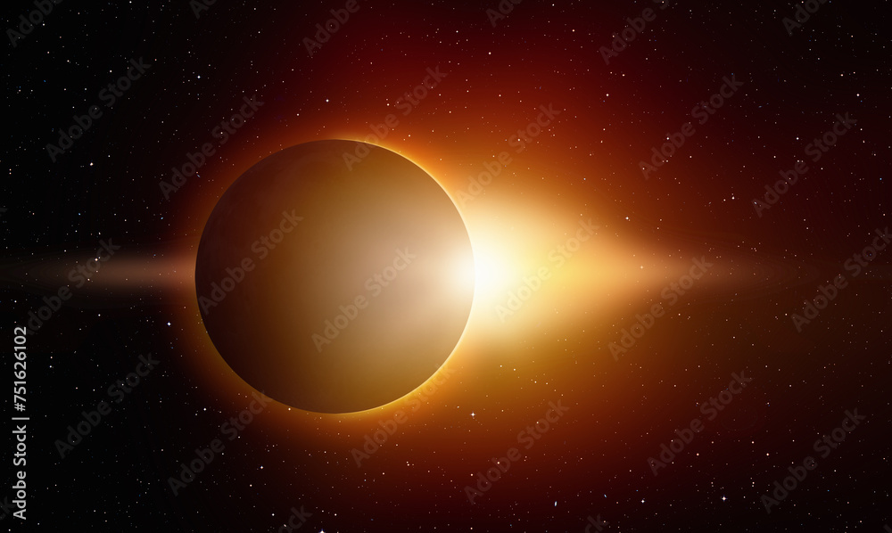 Aufkleber solar eclipse 