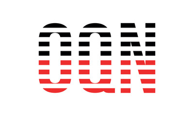 OQN three initial letter iconic line negative space minimal logo design vector template. monogram, abstract, wordmark, business, typography, minimalist, brand, company, flat, modern, unique, simple