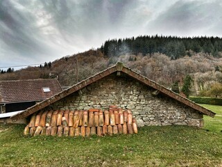 old house in mountains