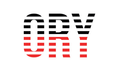 ORY three initial letter iconic line negative space minimal logo design vector template. monogram, abstract, wordmark, business, typography, minimalist, brand, company, flat, modern, unique, simple