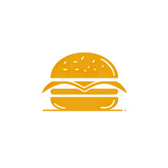 logo of burger on the transparent background, png